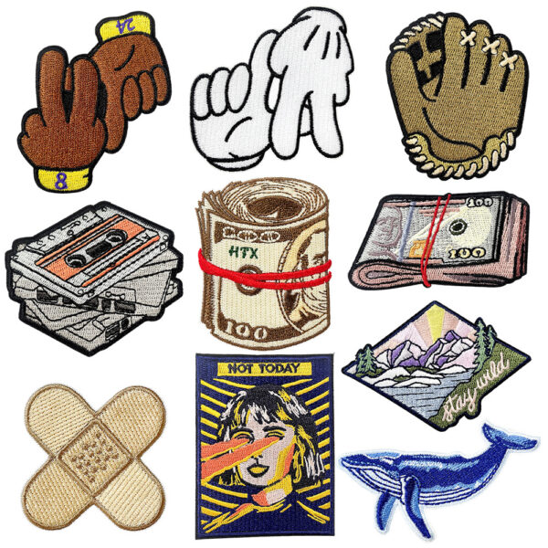 dollar embroidery embroidery cloth sticker