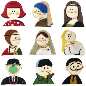 world famous painting series cloth sticker Iron on Patches standard adhesive ironing wholesale spot clothes accessories