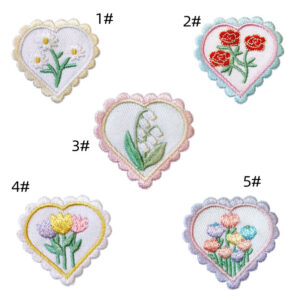 flower cloth sticker DIY bag embroidery sticker love embroidery cloth sticker clothes sticker cute self-adhesive patches stickerEmbroidered Iron on Patches for Clothes, Dress, Hat, Jeans, DIY Accessories Patches for Caps Backpacks Vest Harness -JY