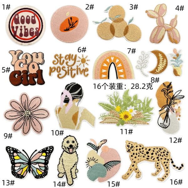 creative bohemian decorative embroidery cloth sticker clothing accessories computer embroidery hot melt adhesive spot wholesaleEmbroidered Iron on Patches for Clothes, Dress, Hat, Jeans, DIY Accessories Patches for Caps Backpacks Vest Harness -JY