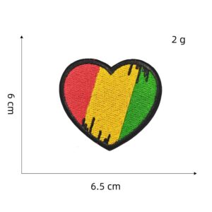 creative rainbow sunflower embroidery patches sticker art badge exquisite color love women's clothing decorative cloth labelEmbroidered Iron on Patches for Clothes, Dress, Hat, Jeans, DIY Accessories Patches for Caps Backpacks Vest Harness -JY