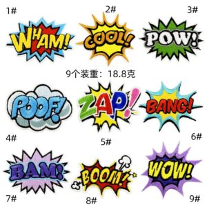 explosive word embroidery cartoon cloth sticker spot wholesale computer embroidery clothing accessories badge cloth label patches stickerEmbroidered Iron on Patches for Clothes, Dress, Hat, Jeans, DIY Accessories Patches for Caps Backpacks Vest Harness -JY