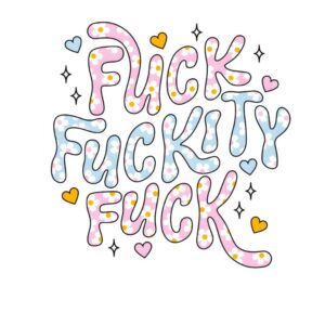 Heat transfers Iron on stickers  Obscene Curse Swear Bad words 11 for Tshirts Iron on Decal Patches Stickers Clothes Hat Pillows DIY Crafts