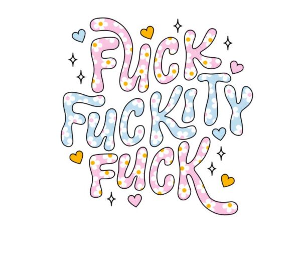 Heat transfers Iron on stickers  Obscene Curse Swear Bad words 11 for Tshirts Iron on Decal Patches Stickers Clothes Hat Pillows DIY Crafts