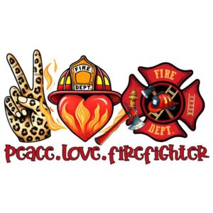 Heat transfers Iron on stickers  Police Firefighter 12 for Tshirts Iron on Decal Patches Stickers Clothes Hat Pillows DIY Crafts