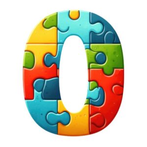 Heat transfers Iron on stickers  Puzzle letter 1 for Tshirts Iron on Decal Patches Stickers Clothes Hat Pillows DIY Crafts