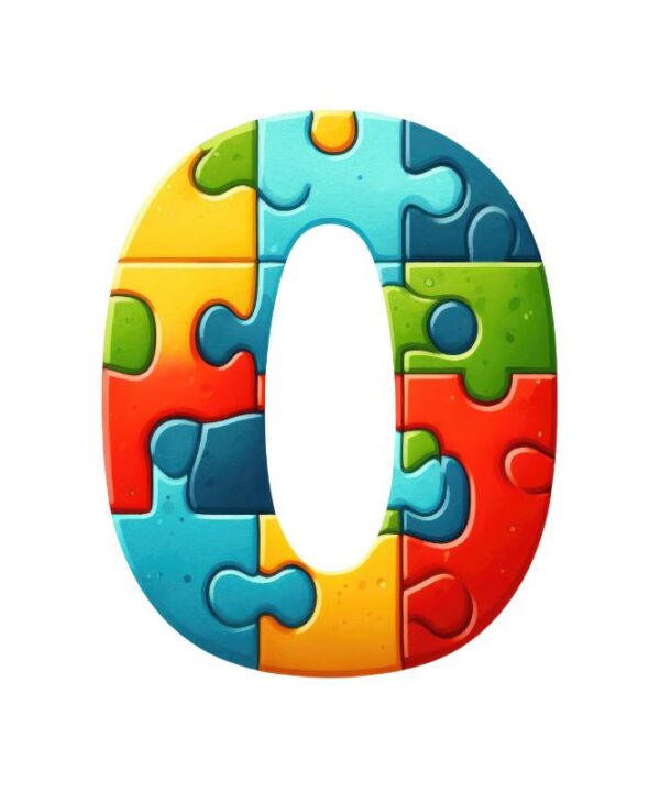 Heat transfers Iron on stickers  Puzzle letter 1 for Tshirts Iron on Decal Patches Stickers Clothes Hat Pillows DIY Crafts
