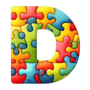 Heat transfers Iron on stickers  Puzzle letter 14 for Tshirts Iron on Decal Patches Stickers Clothes Hat Pillows DIY Crafts