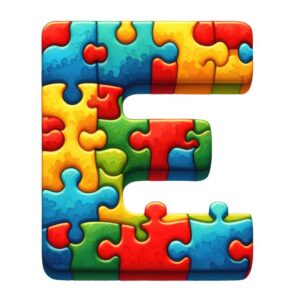 Heat transfers Iron on stickers  Puzzle letter 15 for Tshirts Iron on Decal Patches Stickers Clothes Hat Pillows DIY Crafts