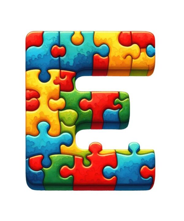 Heat transfers Iron on stickers  Puzzle letter 15 for Tshirts Iron on Decal Patches Stickers Clothes Hat Pillows DIY Crafts
