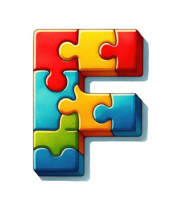 Heat transfers Iron on stickers  Puzzle letter 16 for Tshirts Iron on Decal Patches Stickers Clothes Hat Pillows DIY Crafts