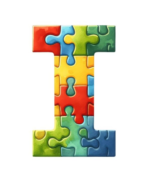 Heat transfers Iron on stickers  Puzzle letter 19 for Tshirts Iron on Decal Patches Stickers Clothes Hat Pillows DIY Crafts