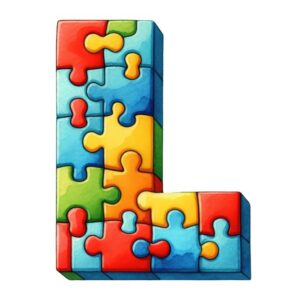 Heat transfers Iron on stickers  Puzzle letter 22 for Tshirts Iron on Decal Patches Stickers Clothes Hat Pillows DIY Crafts