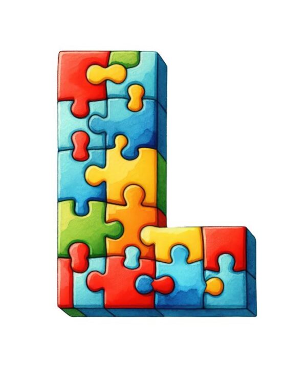 Heat transfers Iron on stickers  Puzzle letter 22 for Tshirts Iron on Decal Patches Stickers Clothes Hat Pillows DIY Crafts