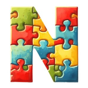 Heat transfers Iron on stickers  Puzzle letter 24 for Tshirts Iron on Decal Patches Stickers Clothes Hat Pillows DIY Crafts