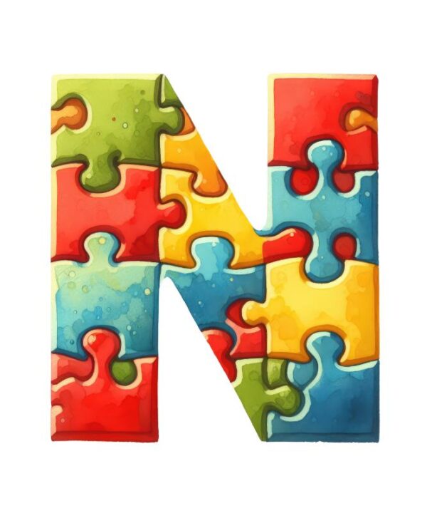 Heat transfers Iron on stickers  Puzzle letter 24 for Tshirts Iron on Decal Patches Stickers Clothes Hat Pillows DIY Crafts