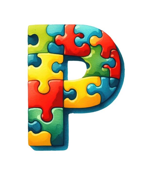 Heat transfers Iron on stickers  Puzzle letter 26 for Tshirts Iron on Decal Patches Stickers Clothes Hat Pillows DIY Crafts