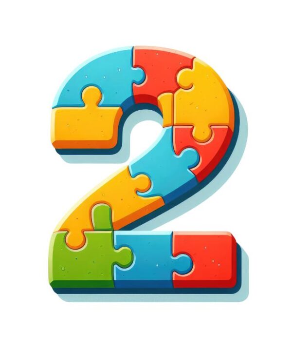 Heat transfers Iron on stickers  Puzzle letter 3 for Tshirts Iron on Decal Patches Stickers Clothes Hat Pillows DIY Crafts