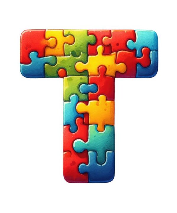 Heat transfers Iron on stickers  Puzzle letter 30 for Tshirts Iron on Decal Patches Stickers Clothes Hat Pillows DIY Crafts