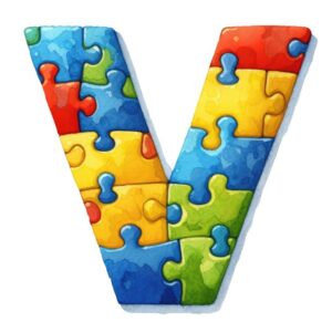 Heat transfers Iron on stickers  Puzzle letter 32 for Tshirts Iron on Decal Patches Stickers Clothes Hat Pillows DIY Crafts