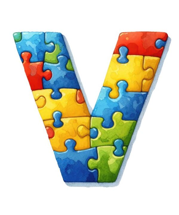 Heat transfers Iron on stickers  Puzzle letter 32 for Tshirts Iron on Decal Patches Stickers Clothes Hat Pillows DIY Crafts