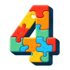 Heat transfers Iron on stickers  Puzzle letter 5 for Tshirts Iron on Decal Patches Stickers Clothes Hat Pillows DIY Crafts