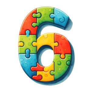Heat transfers Iron on stickers  Puzzle letter 7 for Tshirts Iron on Decal Patches Stickers Clothes Hat Pillows DIY Crafts
