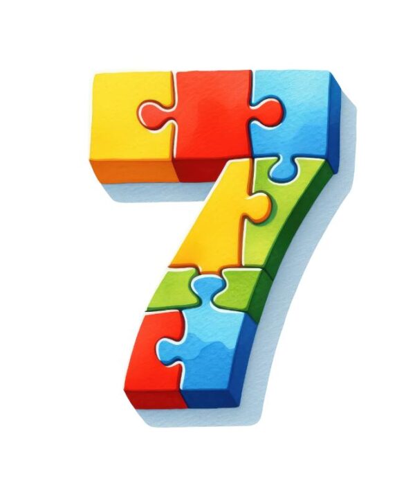 Heat transfers Iron on stickers  Puzzle letter 8 for Tshirts Iron on Decal Patches Stickers Clothes Hat Pillows DIY Crafts