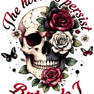 Heat transfers Iron on stickers  Skull Skeleton 12 for Tshirts Iron on Decal Patches Stickers Clothes Hat Pillows DIY Crafts