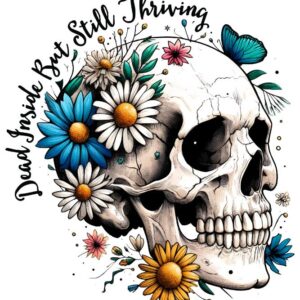 Heat transfers Iron on stickers  Skull Skeleton 13 for Tshirts Iron on Decal Patches Stickers Clothes Hat Pillows DIY Crafts