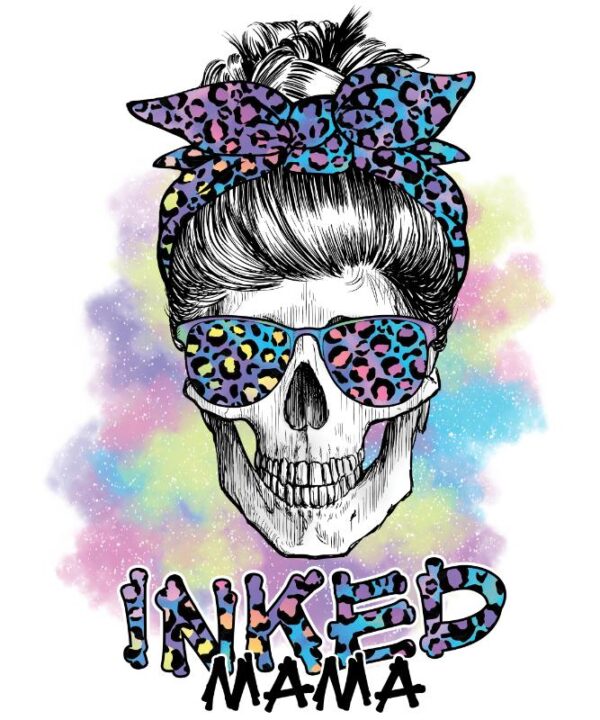 Heat transfers Iron on stickers  Skull Skeleton 14 for Tshirts Iron on Decal Patches Stickers Clothes Hat Pillows DIY Crafts