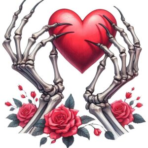 Heat transfers Iron on stickers  Skull Skeleton 15 for Tshirts Iron on Decal Patches Stickers Clothes Hat Pillows DIY Crafts