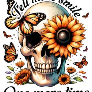 Heat transfers Iron on stickers  Skull Skeleton 17 for Tshirts Iron on Decal Patches Stickers Clothes Hat Pillows DIY Crafts