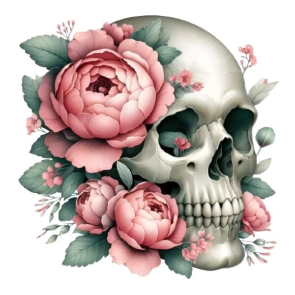 Heat transfers Iron on stickers  Skull Skeleton 2.1 for Tshirts Iron on Decal Patches Stickers Clothes Hat Pillows DIY Crafts