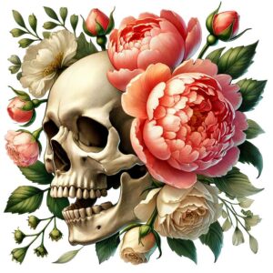 Heat transfers Iron on stickers  Skull Skeleton 32 for Tshirts Iron on Decal Patches Stickers Clothes Hat Pillows DIY Crafts