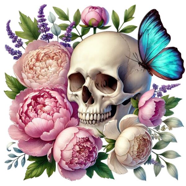 Heat transfers Iron on stickers  Skull Skeleton 33 for Tshirts Iron on Decal Patches Stickers Clothes Hat Pillows DIY Crafts