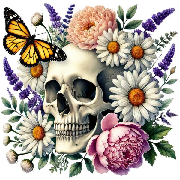Heat transfers Iron on stickers  Skull Skeleton 36 for Tshirts Iron on Decal Patches Stickers Clothes Hat Pillows DIY Crafts