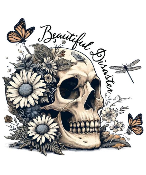 Heat transfers Iron on stickers  Skull Skeleton 4.1 for Tshirts Iron on Decal Patches Stickers Clothes Hat Pillows DIY Crafts
