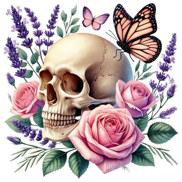 Heat transfers Iron on stickers  Skull Skeleton 56 for Tshirts Iron on Decal Patches Stickers Clothes Hat Pillows DIY Crafts