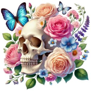 Heat transfers Iron on stickers  Skull Skeleton 60 for Tshirts Iron on Decal Patches Stickers Clothes Hat Pillows DIY Crafts