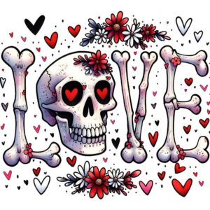 Heat transfers Iron on stickers  Skull Skeleton 61 for Tshirts Iron on Decal Patches Stickers Clothes Hat Pillows DIY Crafts