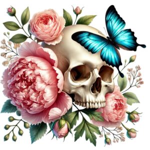 Heat transfers Iron on stickers  Skull Skeleton 65 for Tshirts Iron on Decal Patches Stickers Clothes Hat Pillows DIY Crafts