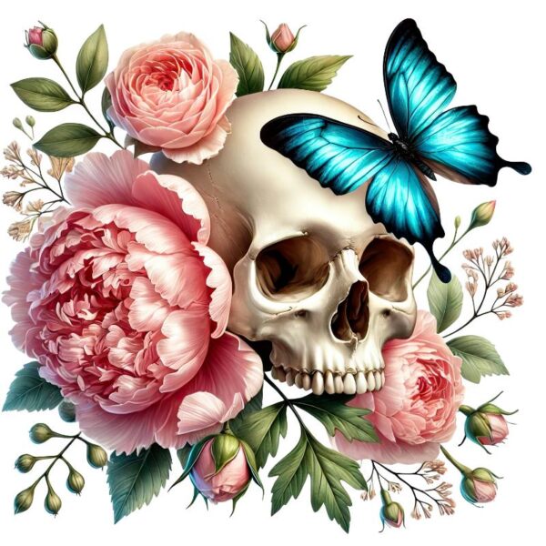 Heat transfers Iron on stickers  Skull Skeleton 65 for Tshirts Iron on Decal Patches Stickers Clothes Hat Pillows DIY Crafts