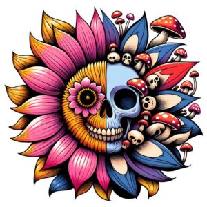 Heat transfers Iron on stickers  Skull Skeleton 8.1 for Tshirts Iron on Decal Patches Stickers Clothes Hat Pillows DIY Crafts