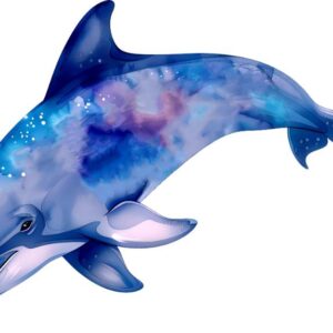 Heat transfers Iron on stickers  Sparkling dolphin 10 for Tshirts Iron on Decal Patches Stickers Clothes Hat Pillows DIY Crafts