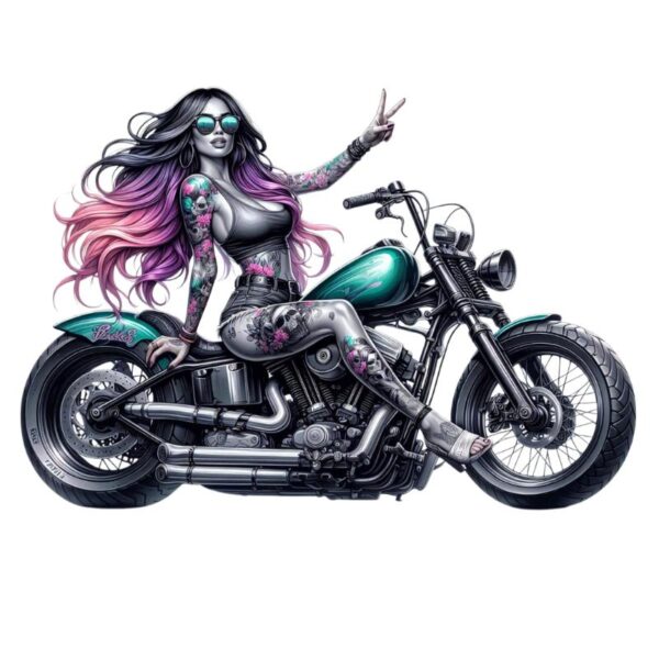 Heat transfers Iron on stickers  Tattoo girl 106 for Tshirts Iron on Decal Patches Stickers Clothes Hat Pillows DIY Crafts