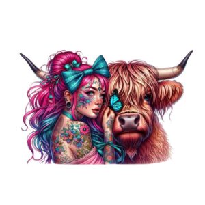 Heat transfers Iron on stickers  Tattoo girl 110 for Tshirts Iron on Decal Patches Stickers Clothes Hat Pillows DIY Crafts