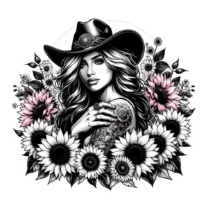 Heat transfers Iron on stickers  Tattoo girl 115 for Tshirts Iron on Decal Patches Stickers Clothes Hat Pillows DIY Crafts