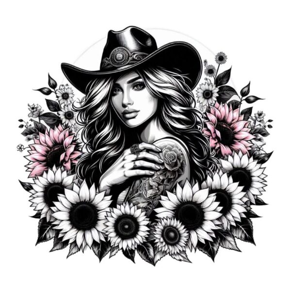 Heat transfers Iron on stickers  Tattoo girl 115 for Tshirts Iron on Decal Patches Stickers Clothes Hat Pillows DIY Crafts