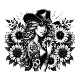 Heat transfers Iron on stickers  Tattoo girl 116 for Tshirts Iron on Decal Patches Stickers Clothes Hat Pillows DIY Crafts